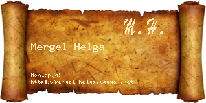 Mergel Helga névjegykártya